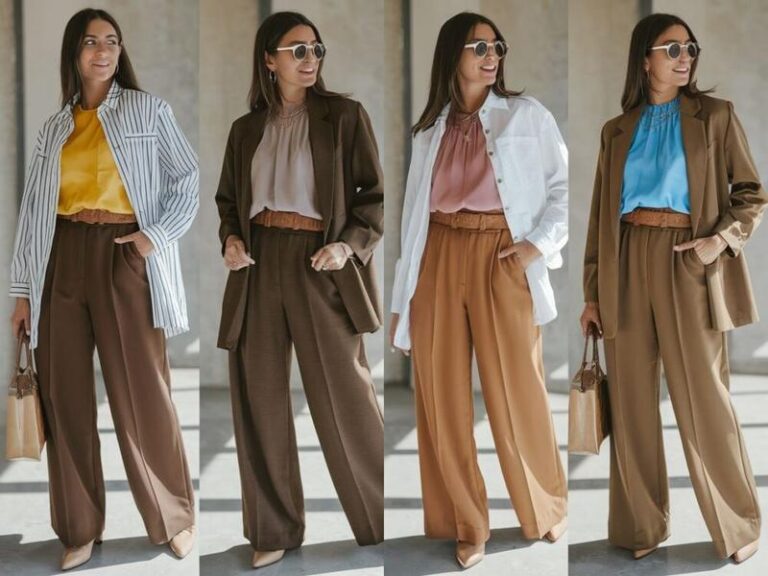 Jakie kolory bluzek idealnie komponują się z czerwonymi spodniami?