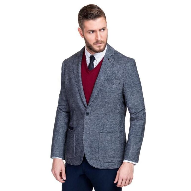 Jak dobrać idealny kolor marynarki do niebieskich spodni?