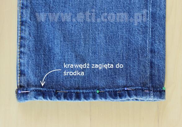 Skrócenie spodni garniturowych