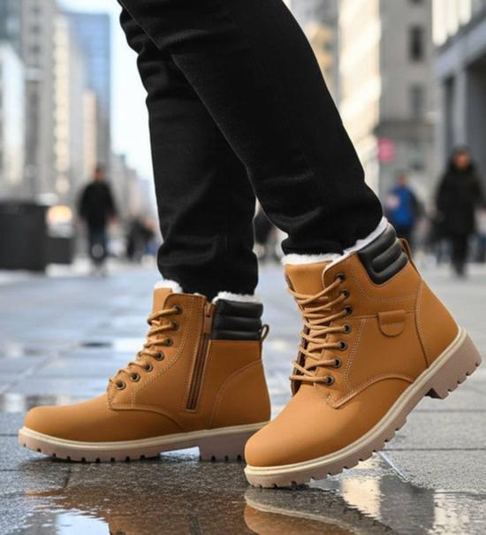 Zimowe buty do szerokich spodni